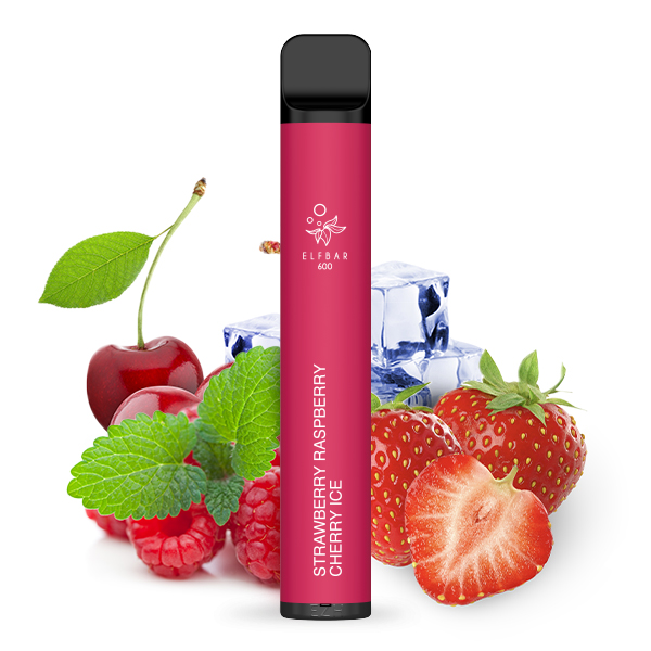Elfbar - 600 Einweg E-Zigarette - Strawberry Raspberry Cherry Ice 20 mg/ml