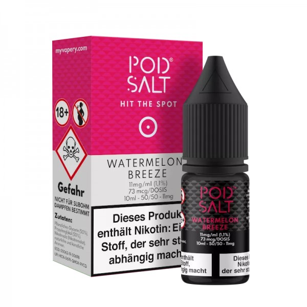 Pod Salt - Watermelon Breeze - Nikotinsalz Liquid