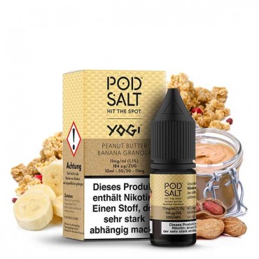 Pod Salt Fusion - Peanut Butter Banana Granola - Nikotinsalz Liquid
