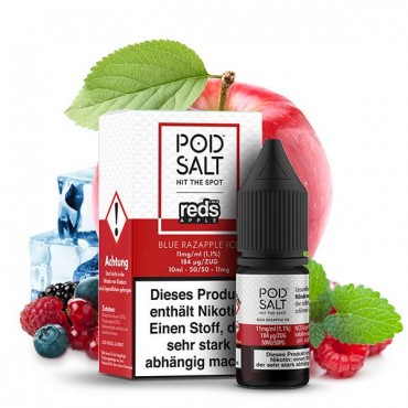Pod Salt Fusion - Blue Razapple Ice - Nikotinsalz Liquid