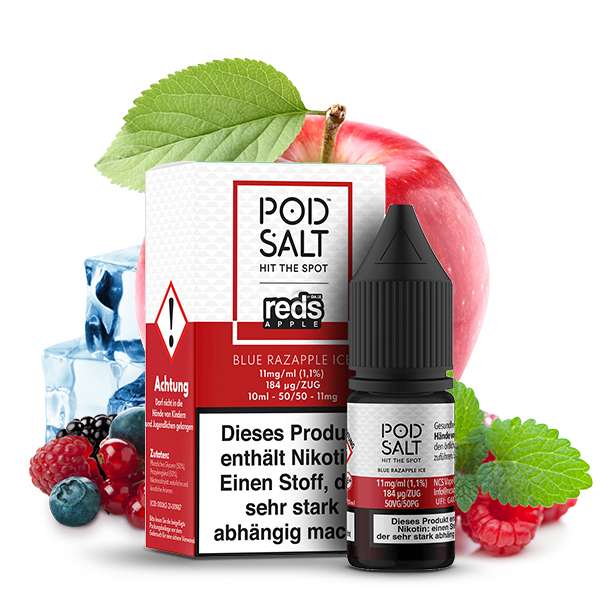 Pod Salt Fusion - Blue Razapple Ice - Nikotinsalz Liquid