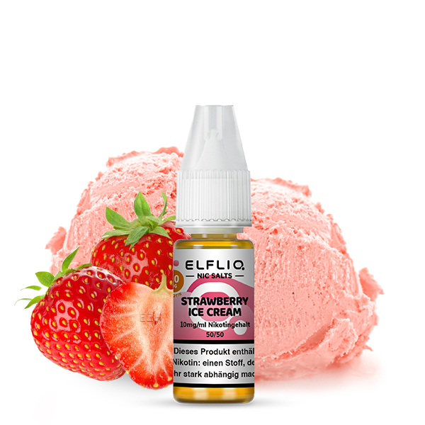 ELFLIQ Strawberry Ice Cream - Nikotinsalz Liquid