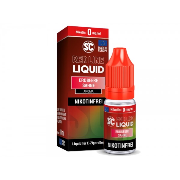 SC - Red Line - Erdbeere Sahne - Nikotinsalz Liquid