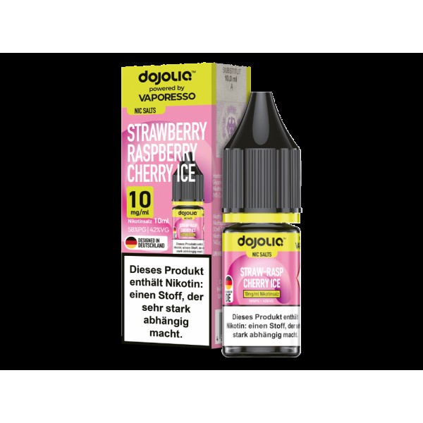 Dojoliq - Strawberry Raspberry Cherry Ice - Nikotinsalz Liquid