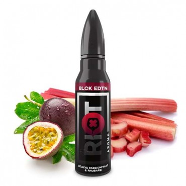 RIOT  SQUAD  Black  Edition  Deluxe  Passionfruit  &  Rhubarb  Aroma  15ml