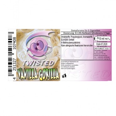 Twisted Aroma - Vanilla Gorilla 10ml
