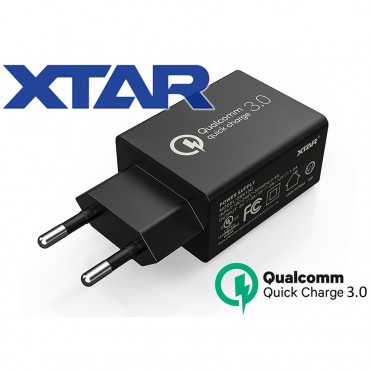 USB-Netzteil QC3.0, 5V=3A/9V=2A/12V=1,5A XTAR DBS15Q Quick Charge 18W