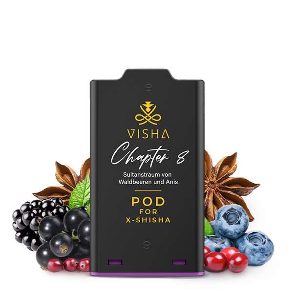 X-Shisha  by  X-Bar  Pod  -  Visha  -  Chapter  8  0mg
