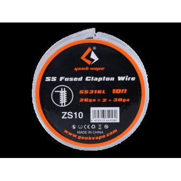 Geekvape SS Fused Clapton Wickeldraht SS316L 26GA*2+30GA