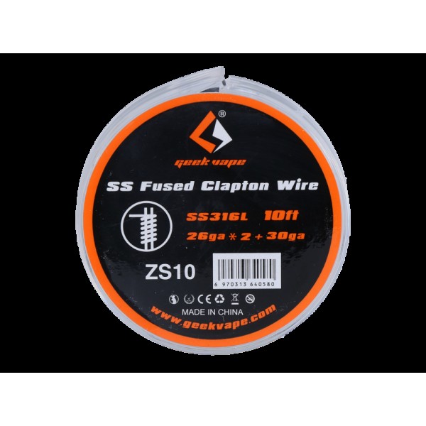 Geekvape SS Fused Clapton Wickeldraht SS316L 26GA*2+30GA