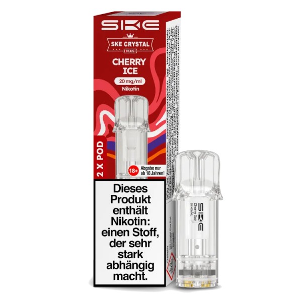 SKE - Crystal Plus Pod Cherry Ice 20 mg/ml (2 Stückpro Packung)