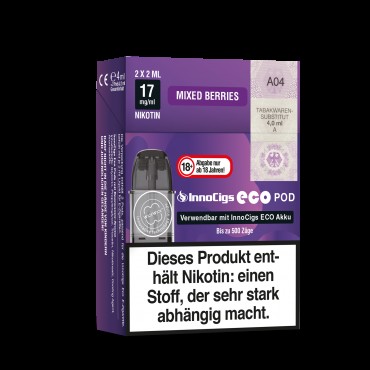 InnoCigs - Eco Pod Mixed Berries 17mg/ml (2 Stückpro Packung)