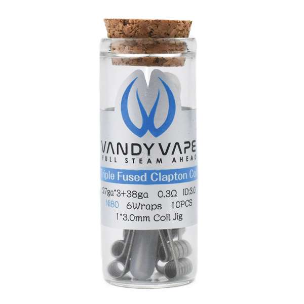Vandy Vape Prebuilt Ni80 Triple Fused Clapton Coil 0.3 Ohm - P10