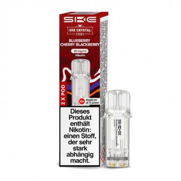 SKE - Crystal Plus Pod Blueberry Cherry Blackberry20 mg/ml (2 Stück pro Packung)