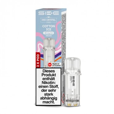 SKE - Crystal Plus Pod Cotton Ice 20 mg/ml (2 Stückpro Packung)