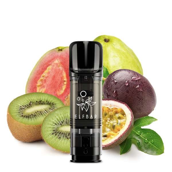 2x Elfbar ELFA CP Prefilled Pod - Kiwi Passion Fruit Guava 20mg