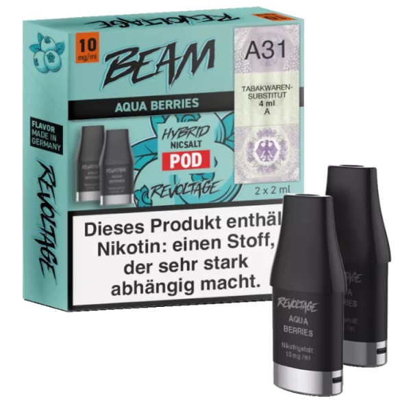 Revoltage - Beam Pod Aqua Berries (2 Stückpro Packung)